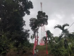 Tower BTS Resmi Berdiri di Nagari Langki, Sijunjung Kian Bebas Blank Spot