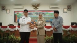 Wabup Tanah Datar Hadiri Rapat Paripurna Pandangan Umum Fraksi Ranperda APBD 2026