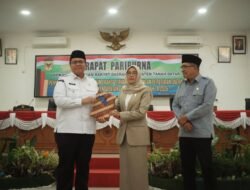 Wabup Tanah Datar Hadiri Rapat Paripurna Pandangan Umum Fraksi Ranperda APBD 2026