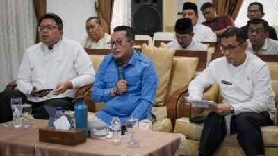 Kondisi Daerah Pasca Bencana Di Paparkan Bupati Eka Putra Kepada Mendagri RI
