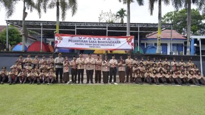 Saka Bhayangkara Polres Tanah Datar Dikukuhkan, Wabup Ahmad Fadly: Mitra Strategis Dalam Membentuk Karakter Dan Kedisiplinan