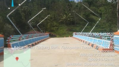 Proyek Pembangunan Jembatan Sipopak Kecamatan Tanjung Baru, Telah Rampung Dan Dimanfaatkan.