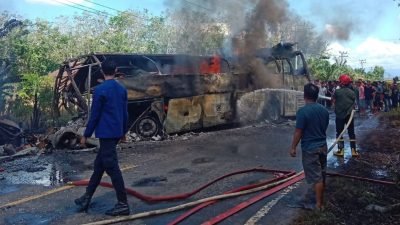 Tabrakan Maut Bus ALS vs Truk Tangki di Muratara, 16 Orang Tewas