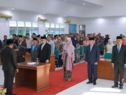Berbasis Manajemen Talenta, Bupati Eka Putra Lantik Enam Pejabat Manajerial