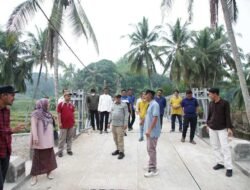 Bupati Eka Tinjau Progres Pembangunan Jembatan Bailey Tanjung Anau
