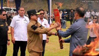 Api PORPROV XVI Sumbar Diambil di Pariangan, Semangat Olahraga Mulai Dikobarkan