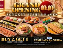 Songket Sushi & Ramen Resmi Hadir di Batusangkar, Tawarkan Kuliner Jepang dengan Harga Bersahabat