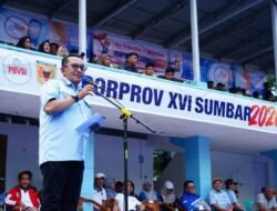 Bupati Eka Putra Buka Cabor Bola Voli Porprov XVI Sumbar, Atlet Diminta Junjung Sportivitas