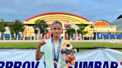 Debut Langsung Borong Tiga Emas, Anggun Putri Arafah Jadi Ratu Lintasan Atletik Tanah Datar