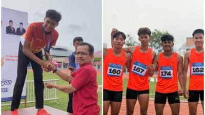 Wiko Dwi Olanda Raih Emas, Estafet Putra dan Putri Tanah Datar Lolos ke Final